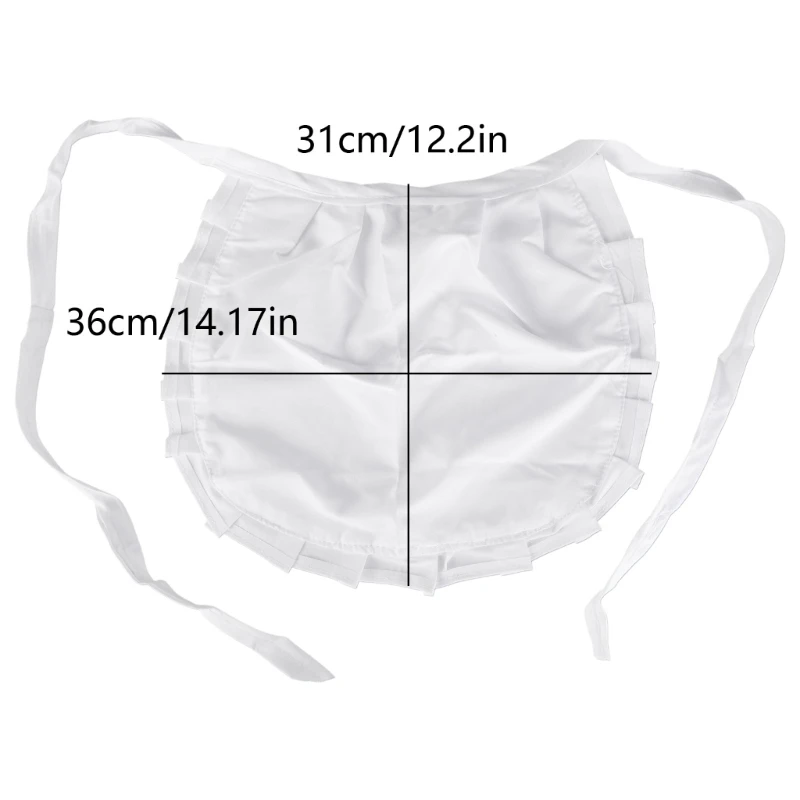 Фартук для косплея на талии девочек облегающий костюм фартук с рюшами горничной