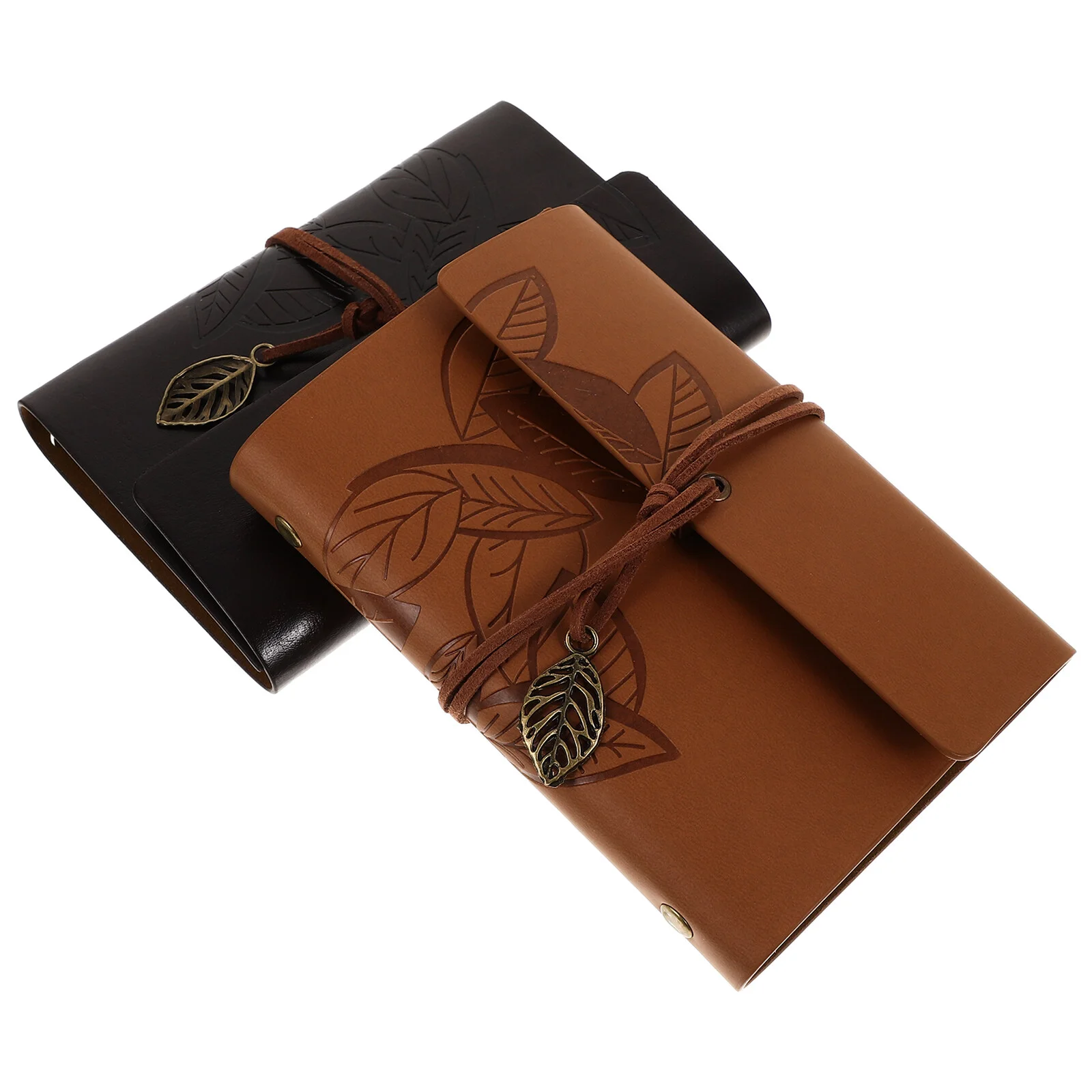 

2 Pcs Plan Travel Notebook Loose Leaf Traveling Journal Management Imitation Schedule Planner Student