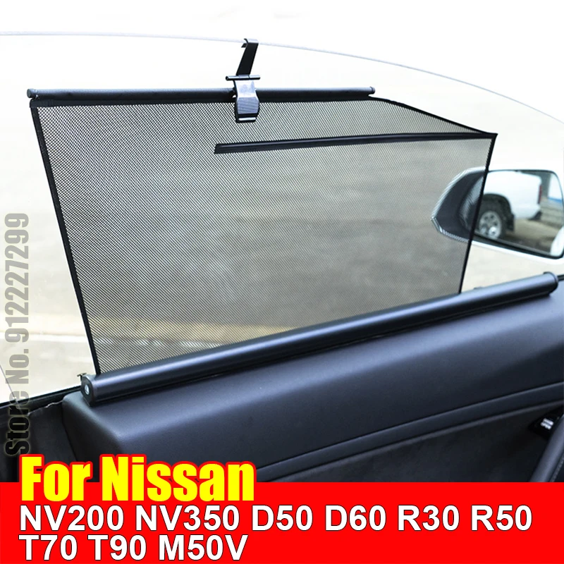 For Nissan NV200 NV350 D50 D60 R30 R50 T70 T90 M50V Sun Visor Automatic Lift Accessori Window Cover SunShade Curtain Shade