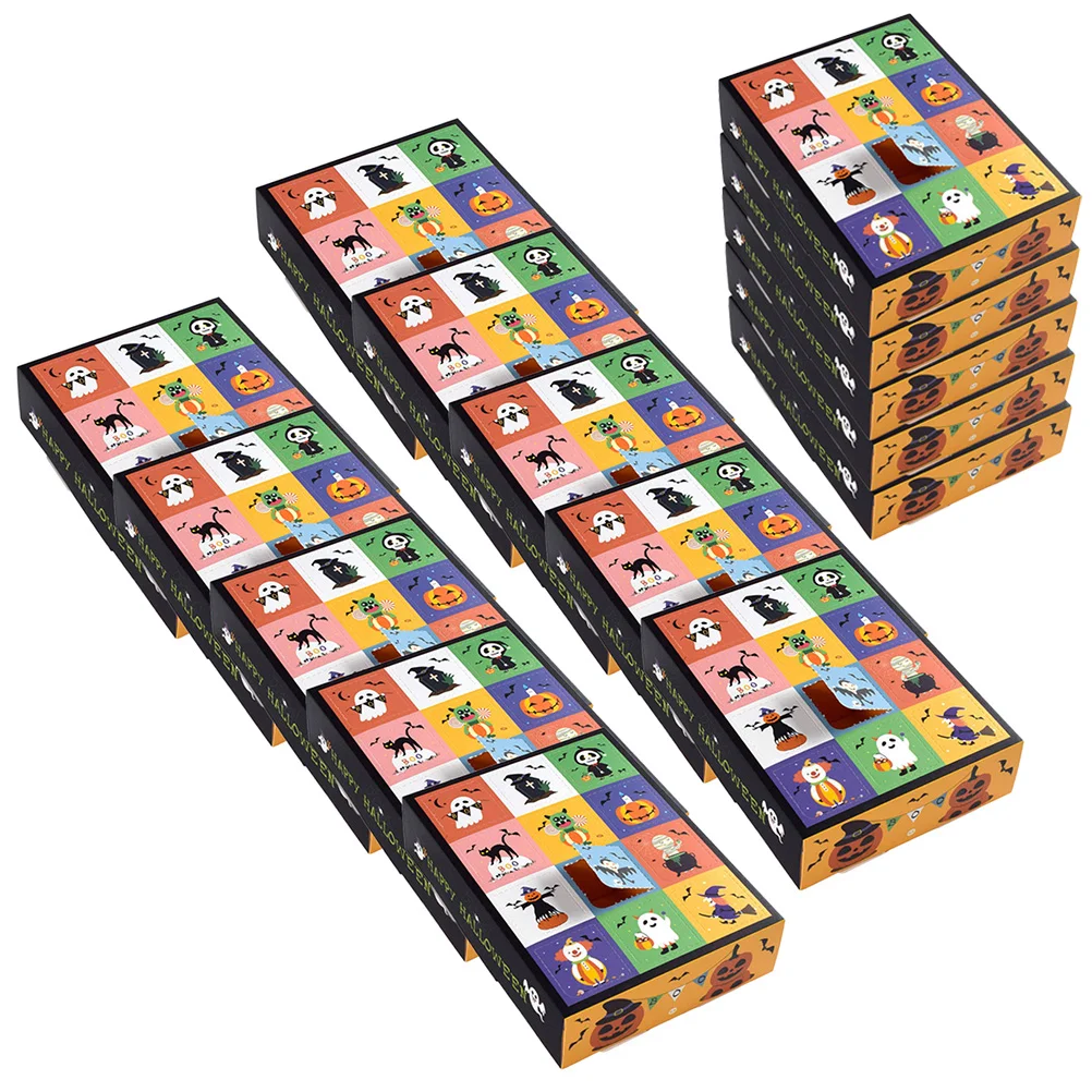 

15 Pcs The Gift DIY Paper Raffle Case Empty Lottery Gadget Ticket Holder Hole Trinket Advent calendar box Wedding Party Box