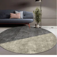 nordic geometric creative carpet living room solid color round rugs sofa coffee table rug hanging chair swivel chair floor mat
