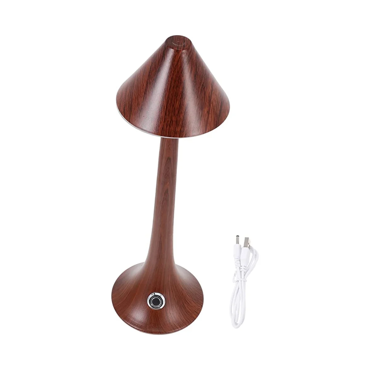 

Настольная лампа для ресторана, ночник для спальни, приглушаемая яркость, имитация дерева, зернистая фотолампа (цвет красного дерева)