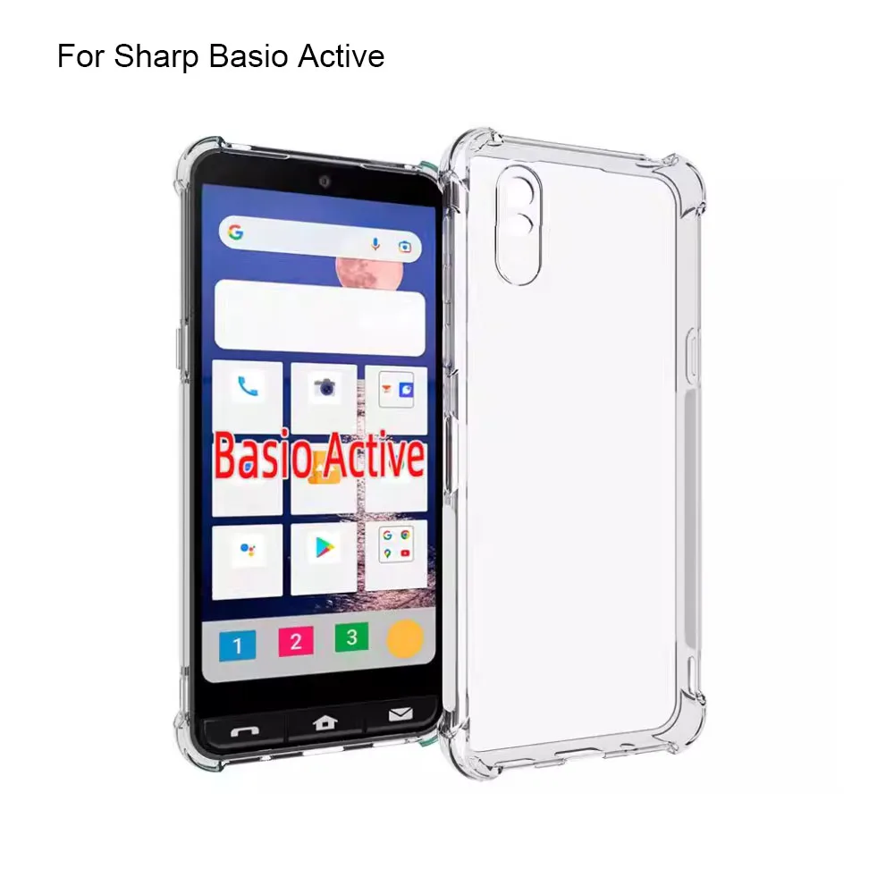 Фото Чехол для Sharp Basio Active, прозрачный защитный чехол A201SH SHG09 Basio Active2 SHG12, противоударный силиконовый чехол Coque Fundas №1