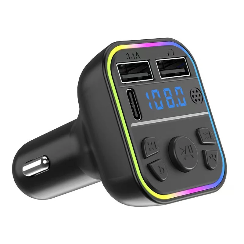 Автомобильное зарядное устройство USB Type-C с FM-трансмиттером Bluetooth 5 0 mp3-плеером