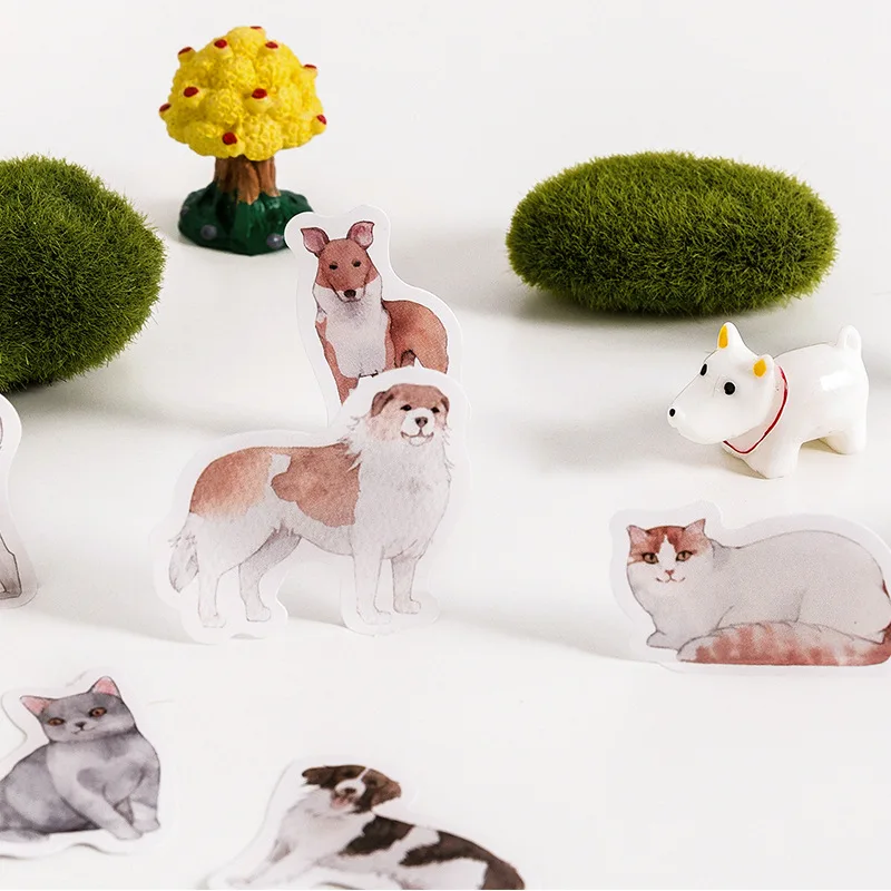 45 шт. в милой упаковке самодельные Украшения клейкая бумага наклейки с