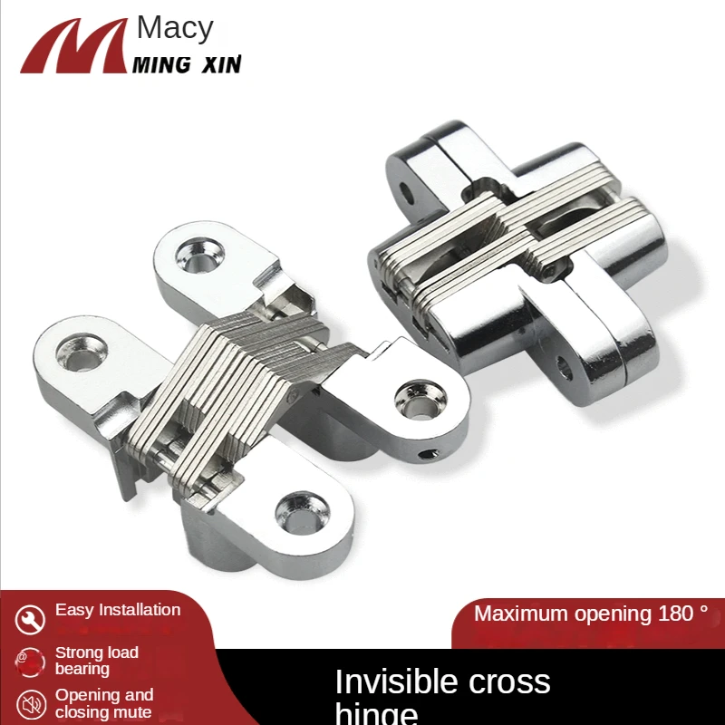 

Hidden Cross Hinge Zinc Alloy Hidden Screen Folding Door Hinge Invisible Door Cross Hinge Table Hinge Hidden Door Hinge