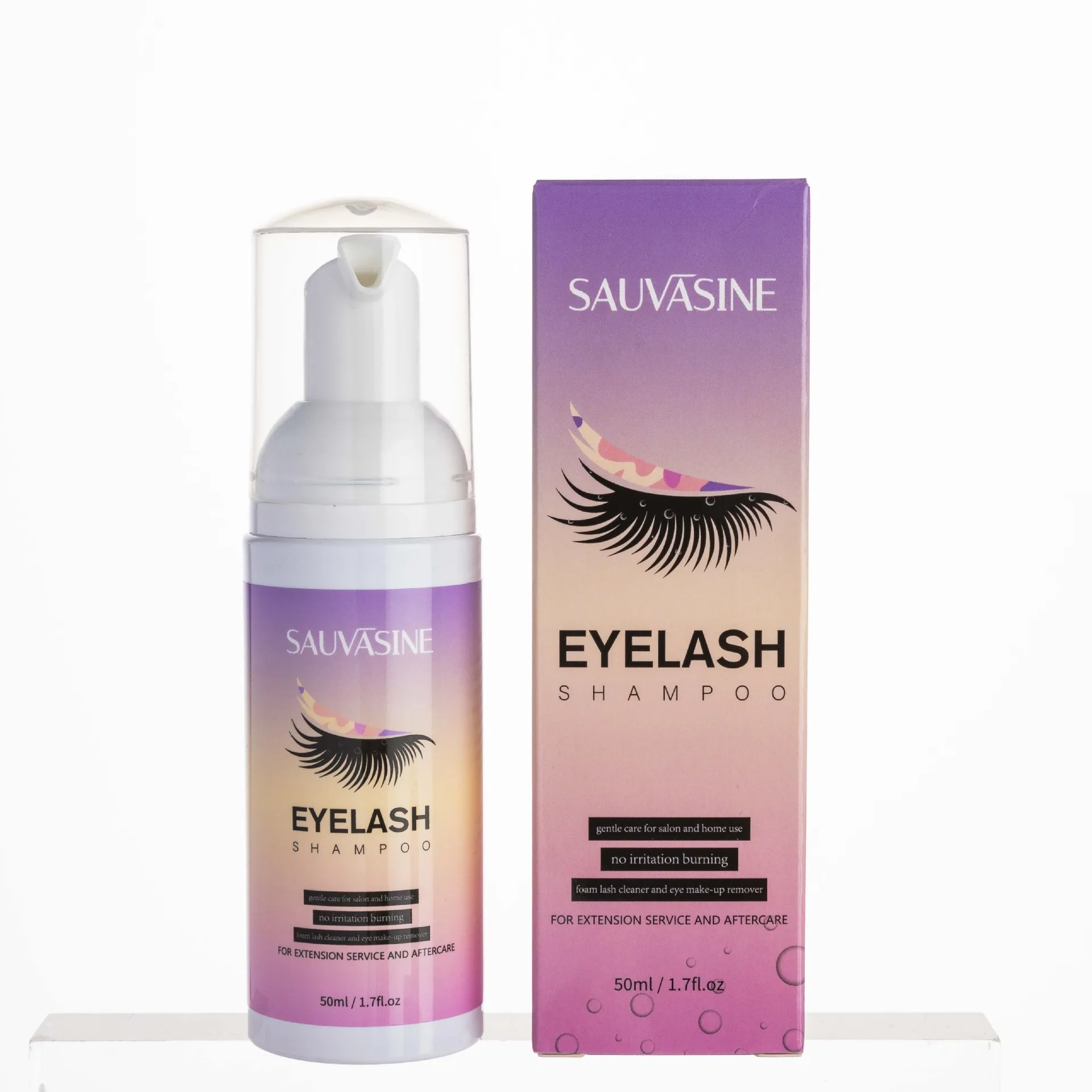 

50ml Professional Eye Lashes Foam Cleaner Individual Eyelash Extension Cleanser Shampoo Eyelashes Detergent Makeup Remover