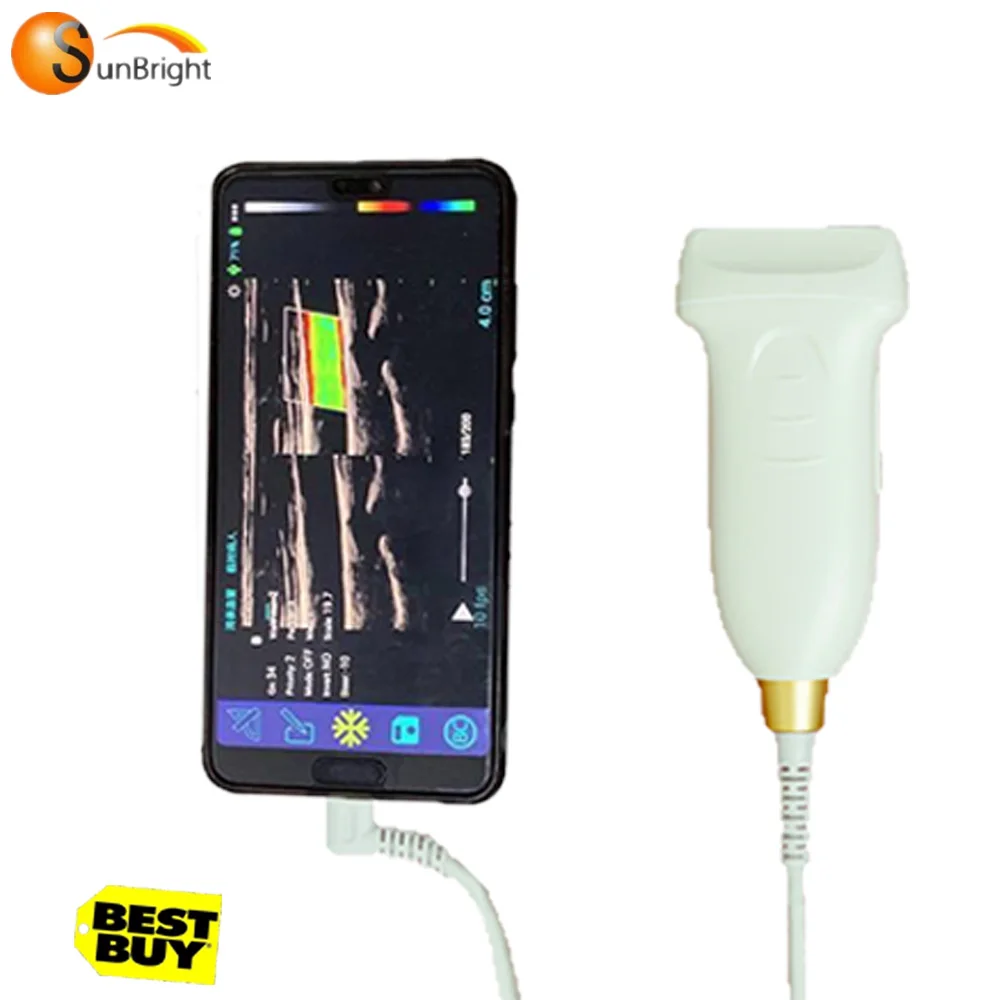 

Handheld portable color doppler ultrasound probe scanner linear transducer