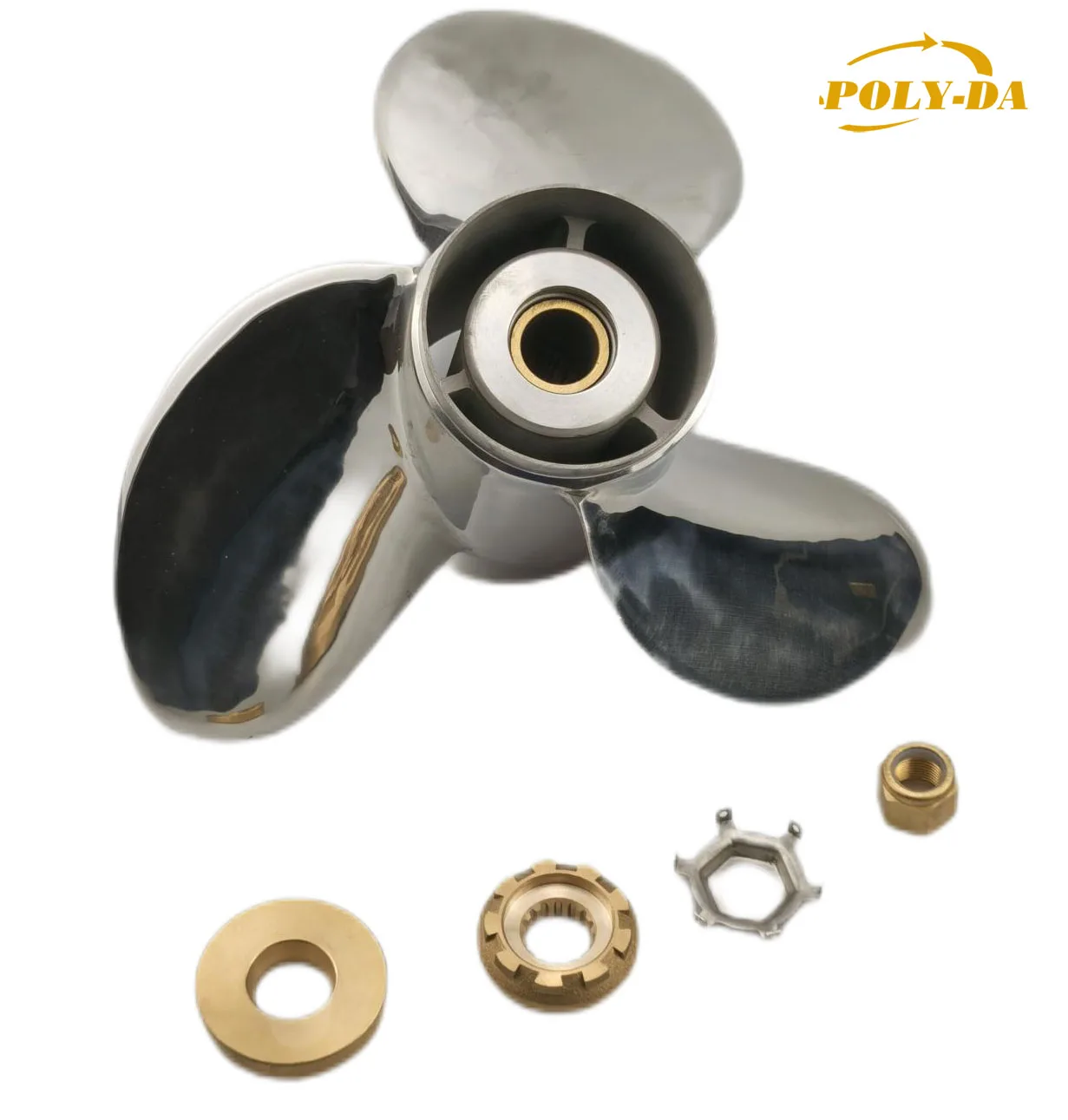 3-лопастной подвесной пропеллер R/L из нержавеющей стали 40-140 л.с. 13 7/8X21 для