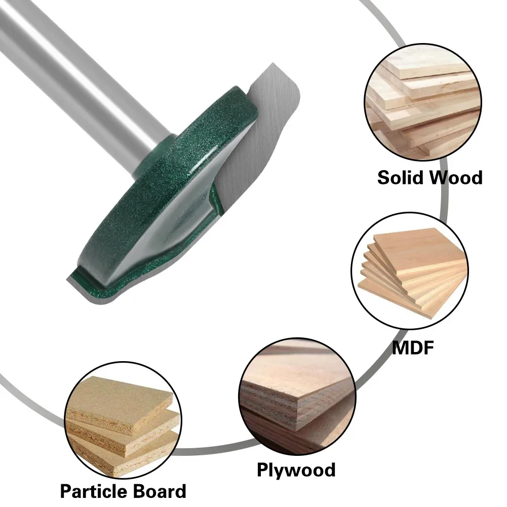 1 шт. 8 мм хвостовик с приподнятой панелью фреза обратной фрезой приподнятая