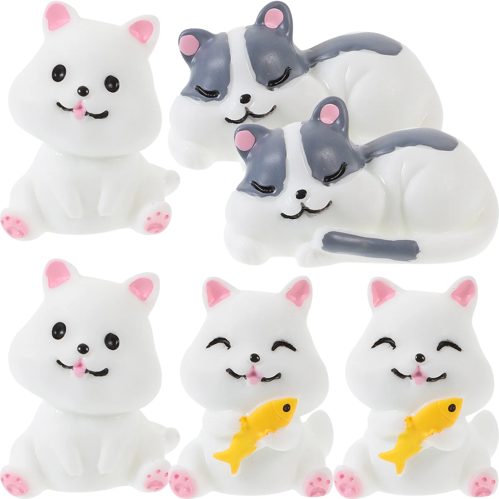 

6 шт., миниатюрные фигурки кошек