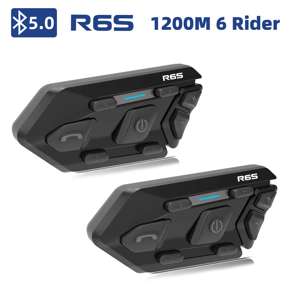 

Bluetooth-гарнитура WAYXIN R6S мотоциклетная водонепроницаемая, IP67, 1200 м