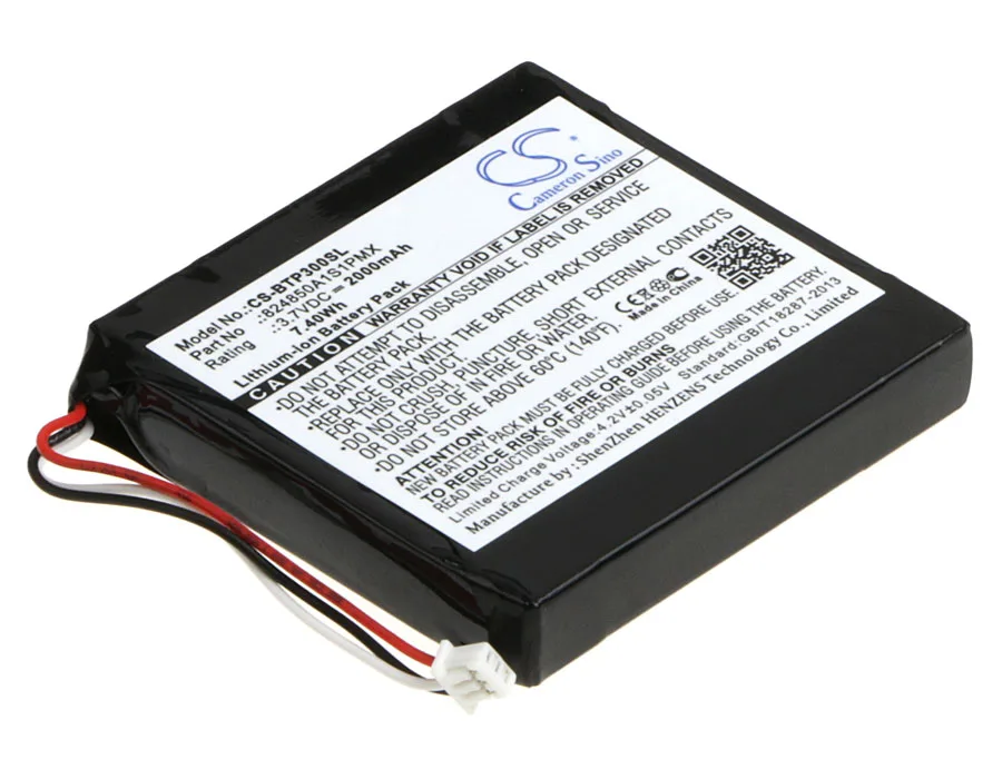 

CS 2000mAh / 7.40Wh battery for Blaupunkt TravelPilot TP300 824850A1S1PMX