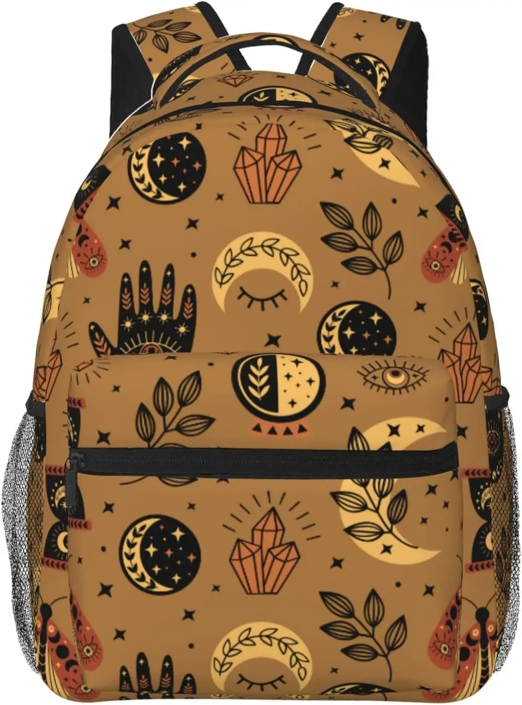 

Школьный рюкзак Tarot Moon Butterfly Magic Goth, Прочный Повседневный ранец для студентов, легкая дорожная сумка для пеших прогулок