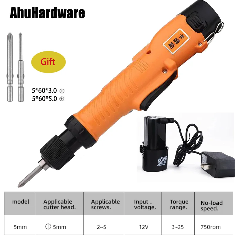 

AhuHardware 12 В перезаряжаемая отвертка с литий-ионным аккумулятором, мини-электрические отвертки, электроинструменты с высоким крутящим моментом