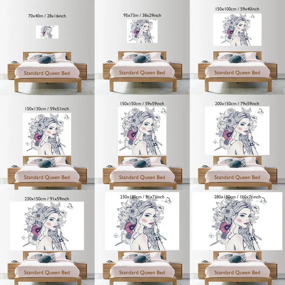 Психоделический настенный гобелен Alien классический ужас кавайный