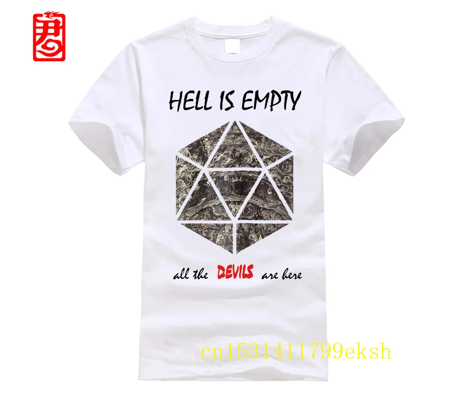 

2023 бренд Diamond Hell Is Blank, все демоны здесь, Мужская футболка