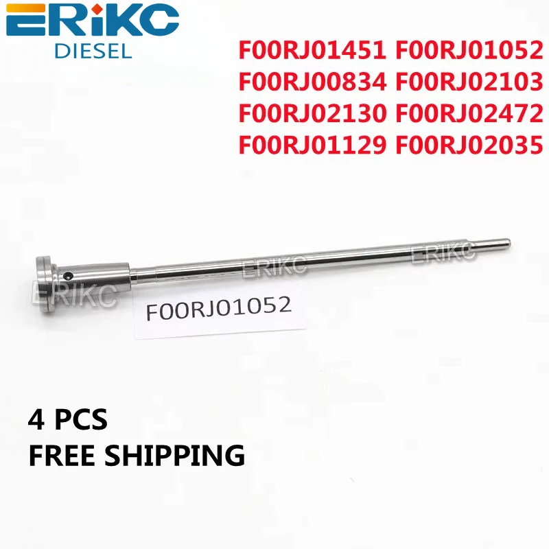 ERIKC 4 шт. F00RJ01451 F00RJ01052 F00RJ00834 F00RJ02103 F00RJ02130 F00RJ02472 F00RJ01129 F00RJ02035 Дизельный инжекторный