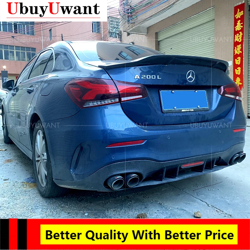 

Rear Trunk Spoiler For Mercedes-Benz A Class W177 A180 A200 2019-2021 Real FRP / Carbon Fiber Rear Trunk Boot Lip Wing Spoiler