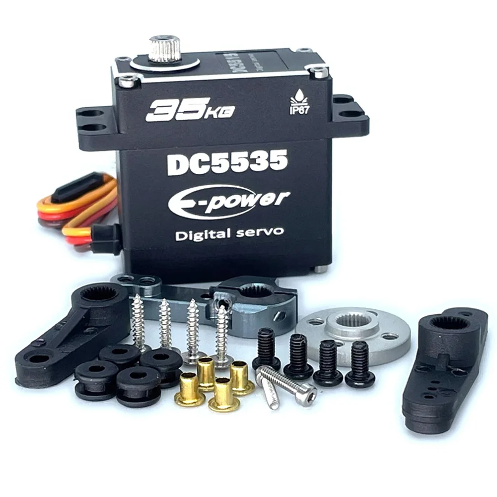 

E-Power Servo 15KG 25KG 35KG Waterproof Servo Motor Metal Gear Servo for Arduino Traxxas trx4 Scx10 1/8 1/10 1/12 RC Car