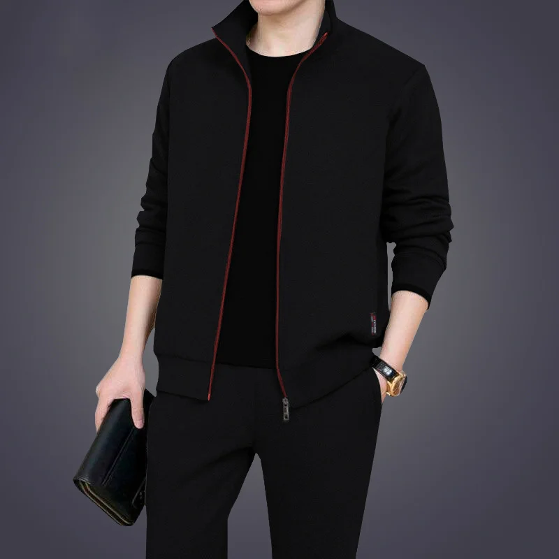 Mens Casual Tracksuits Sportswear Jackets + Pants Two Piece Sets Male Fashion Solid Jogging Suit Men Outfits Gym Clothes Fitness 3 Mens Casual Tracksuits Sportswear Jackets + Pants Two Piece Sets Male Fashion Solid Jogging Suit Men Outfits Gym Clothes Fitness 3