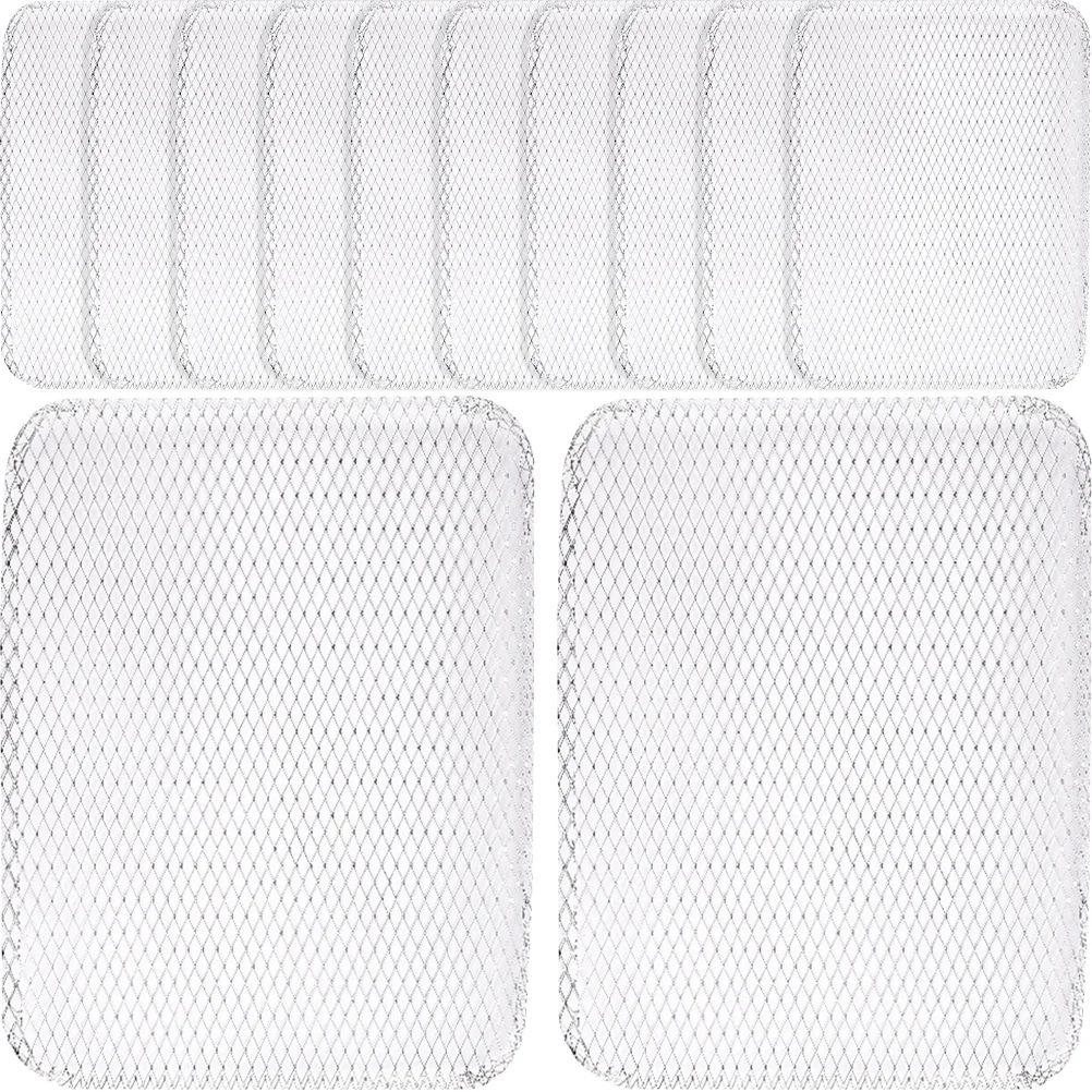 

10 Pcs Cookie Sheets Cake Cooling Rack Steaming Outdoor Grills Disposable Grate Bbq Net Portable Charcoal Liner