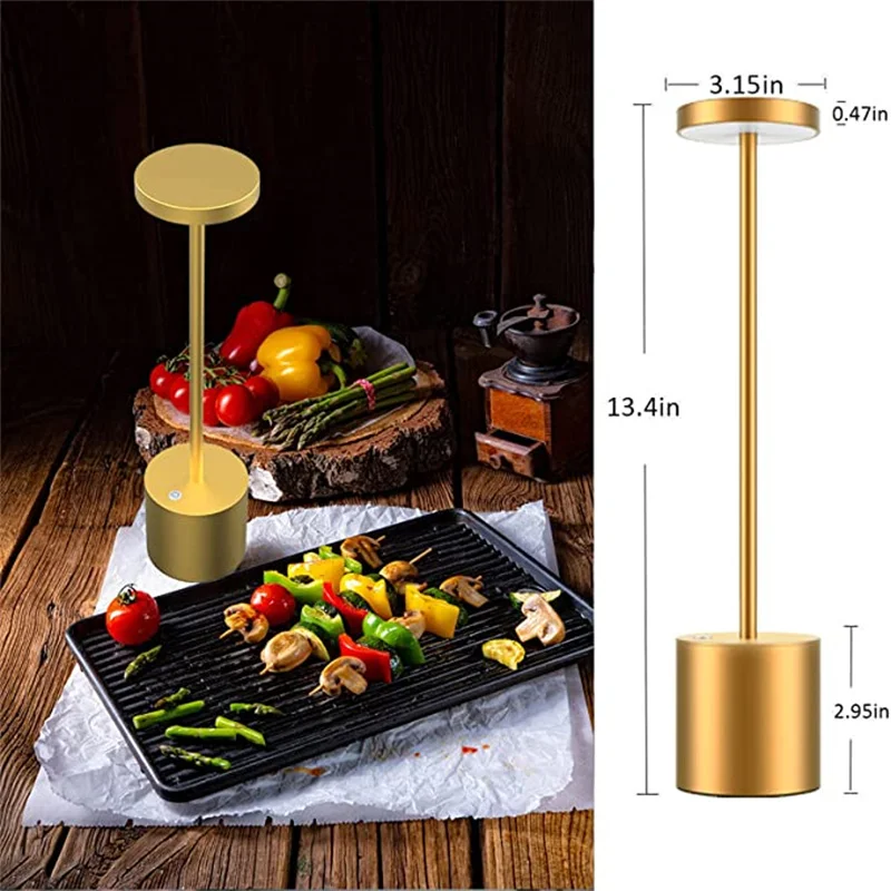Беспроводная Настольная лампа с сенсорным управлением трехуровневый светильник