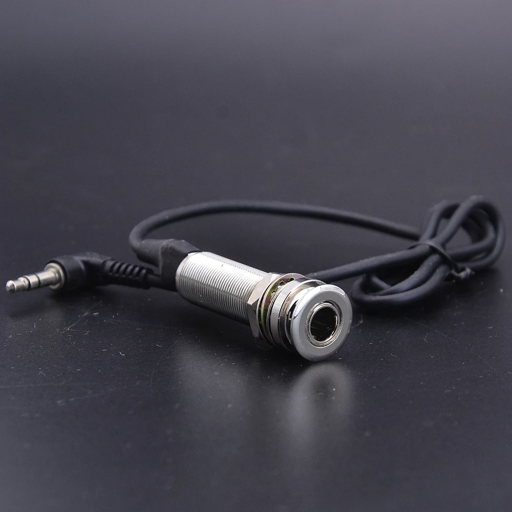 

Hot 6.35MM Long Threaded Stereo Output Jack for Acoustic Guitar Parts