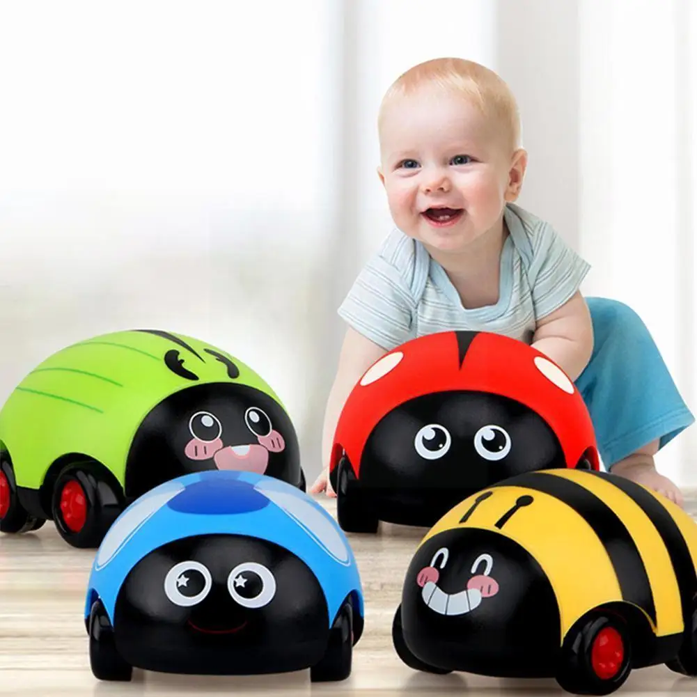 

1pcs Cute Children Insects Pull Back Inertia Car Toy Insect Return Car Baby Puzzle Insect Model Toys For Kids Educational G B1f2