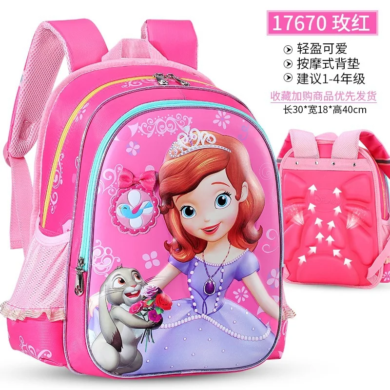 2022 new luxury high-quality original Disney student bag, lightweight breathable waterproof Disney Sufia girls backpack