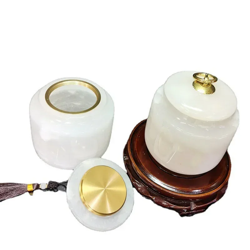 Урни из пепла для домашних животных нефрита натурального камня индивидуальный