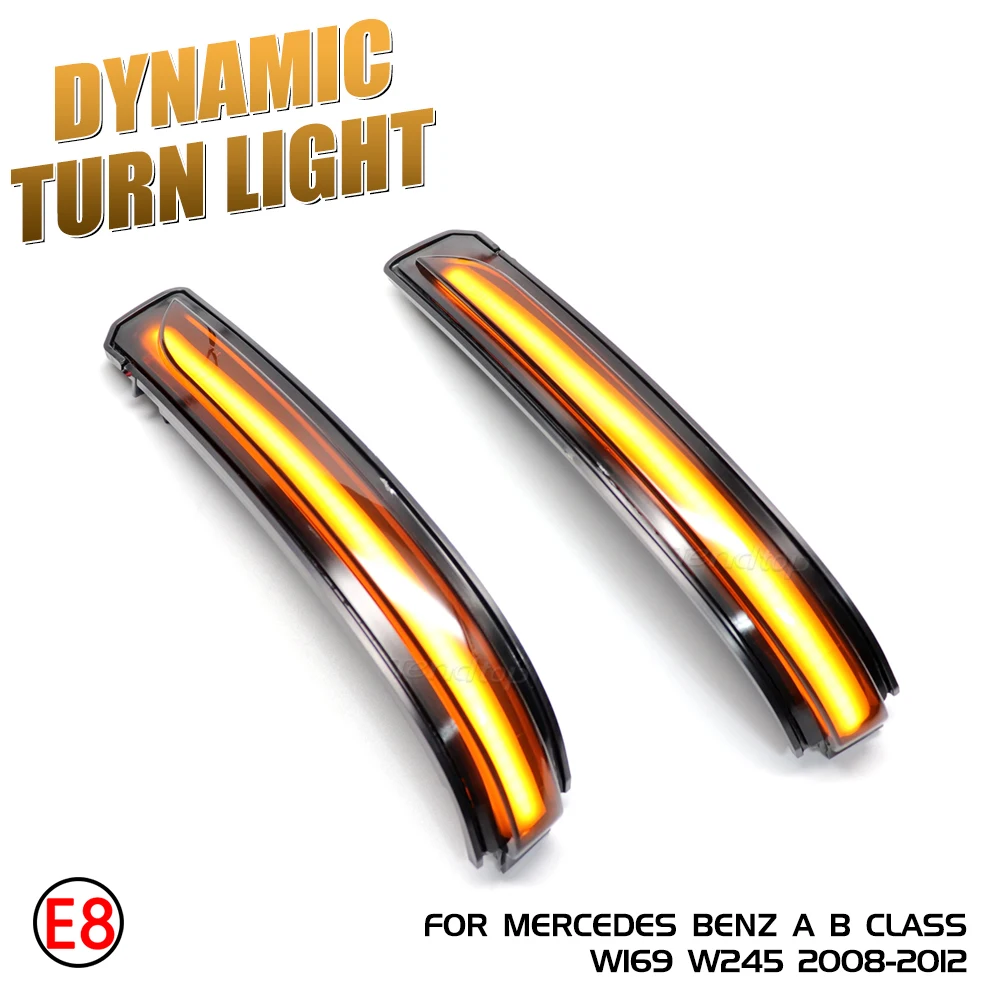 

For Mercedes Benz A B Class W169 A160 W245 Dynamic LED Streamer Strip Turn Signal Light Sequential Blinker Indicator Lamp 08-12