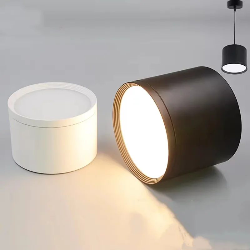 

XMQWL Surface Mounted Dimmable LED Downlight 7W 9W 12W 15W 24W LED Ceiling Spotlight AC85~265VCOB Surface Light Indoor Lightings