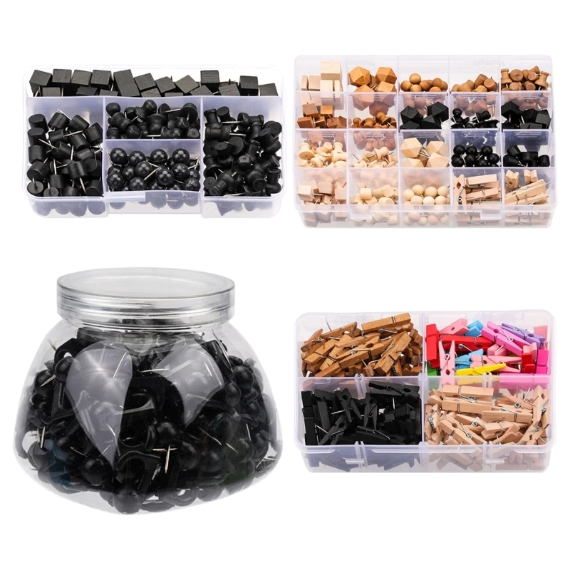 A1W1 Деревянные канцелярские кнопки неправильной формы декоративные для досок