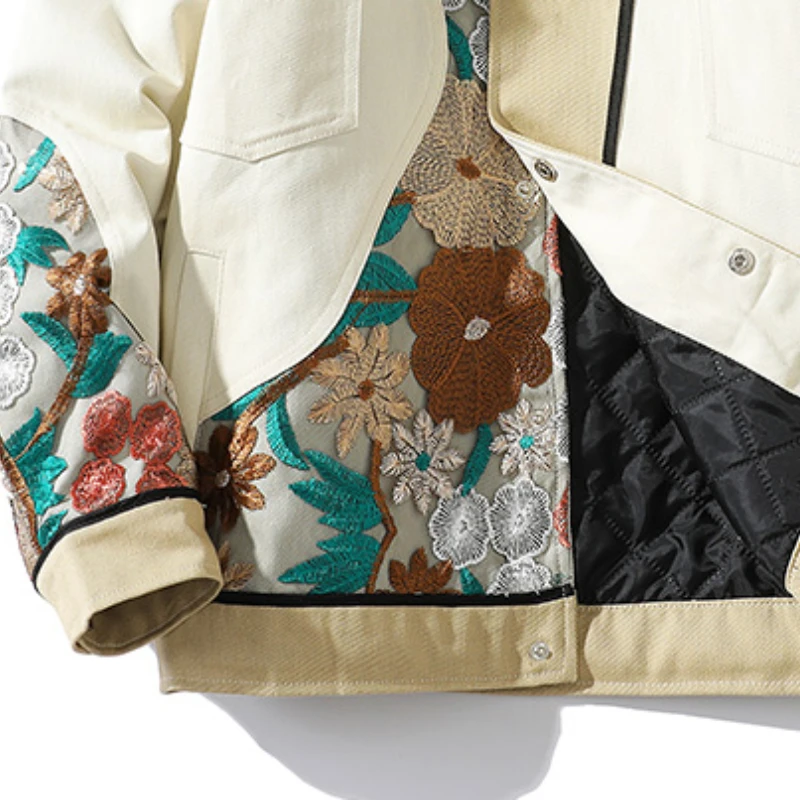 Autumn and Winter 2022 Men's Wear Season China-Chic Embroidered Cotton Suit Thickened Coat Fashion Brand Couple Cotton Suit