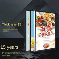 manufacturers ultra thin light box indoor magnetic suction light box fillet led acrylic ultra thin advertising light box