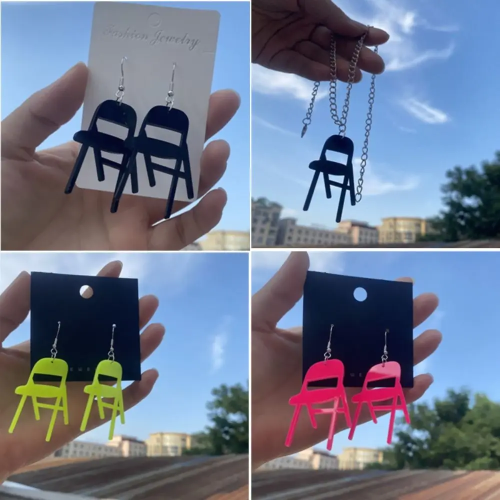 Earrings Necklace Acrylic Unique Alabama Brawl Chair Necklace Symbolize Equality Express Solidarity