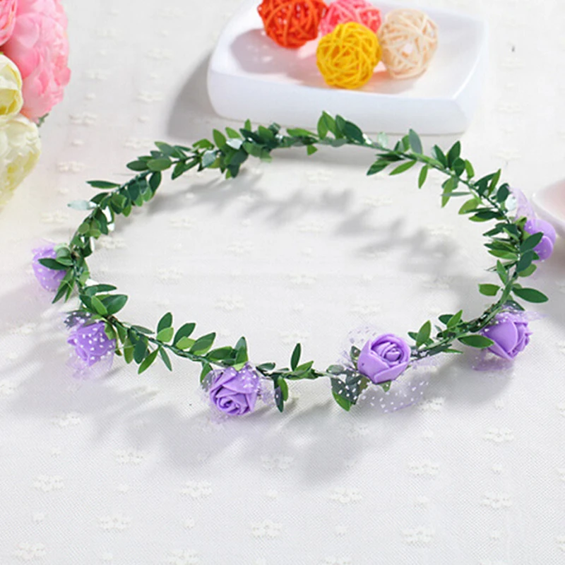 1 шт. розовый гвоздик Пион цветок ореол Свадебная Цветочная Корона венок для