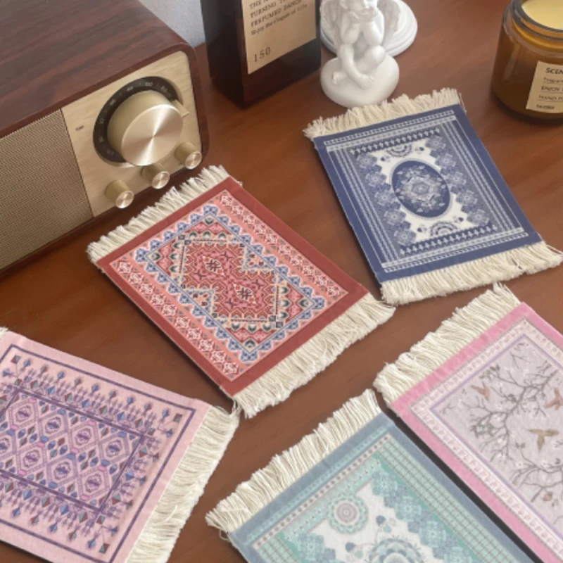 Подставки с бахромой в стиле ретро персидские коврики изоляцией от ветра