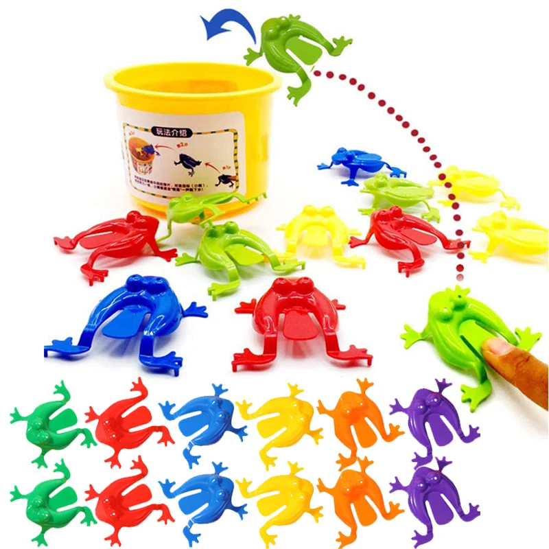 

Novelty Assorted Stress Reliever Toys Jumping Frog Bounce Fidget Toy For Kids For Children Party Favor Birthday Gift
