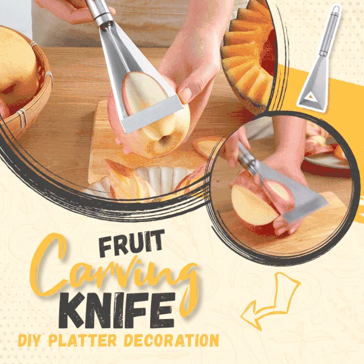Fruit Carving Knife DIY Platter Decoration Potato Apple Carrots Peeler Fruit Cutter Household Stainless Steel Push Planer Knife