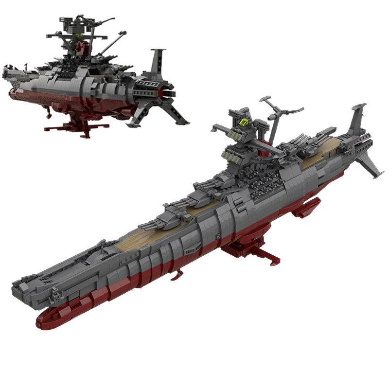 

Space Battleship Yamato Model Building Blocks Military Weapon Aircraft War Ship MOC Bricks Toys for Children Christmas Gifts