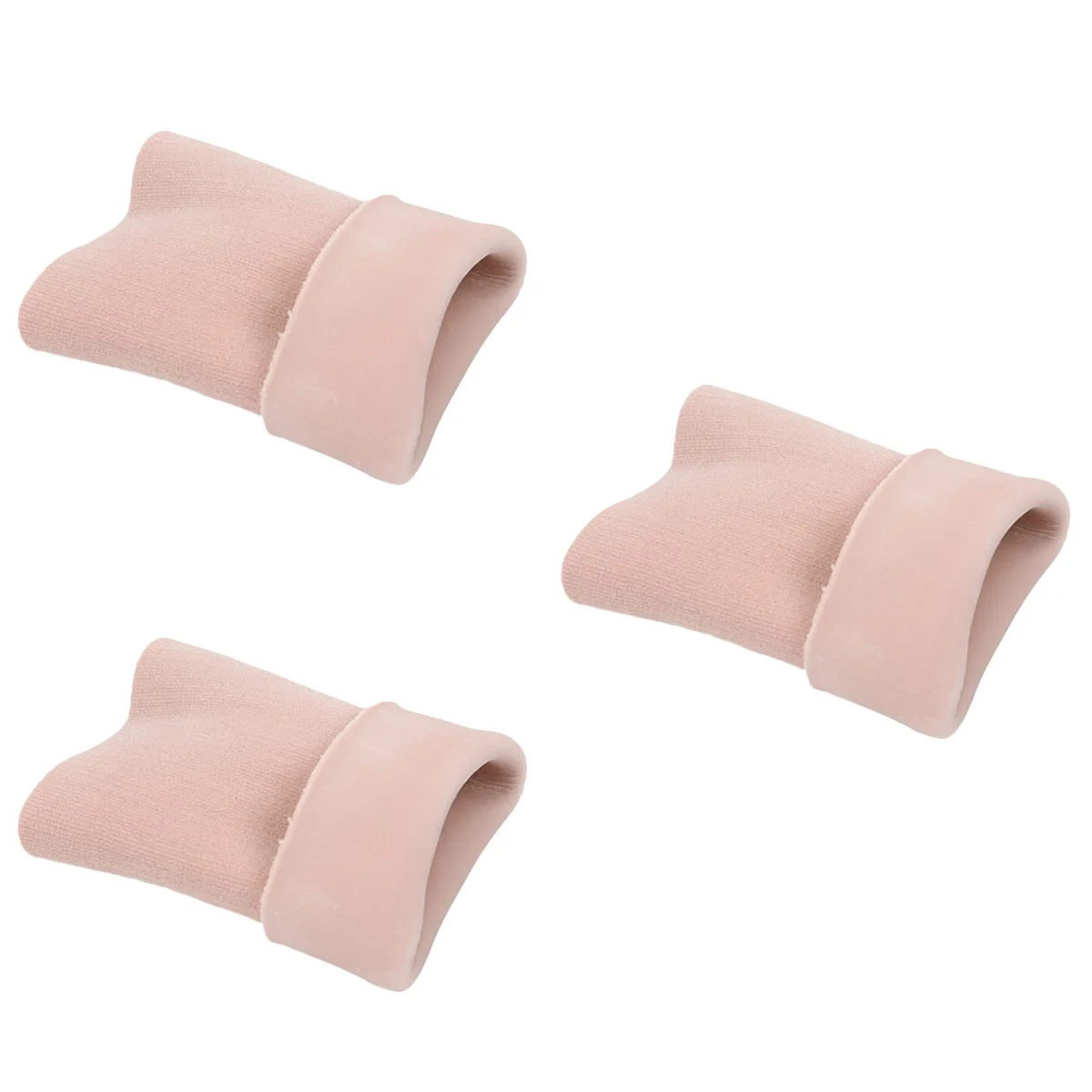 3 Pairs Breathable Nylon Heel Ankle Open Toe Protectors Sock for Dry Hard Cracked Skin Men & (Apricot) |