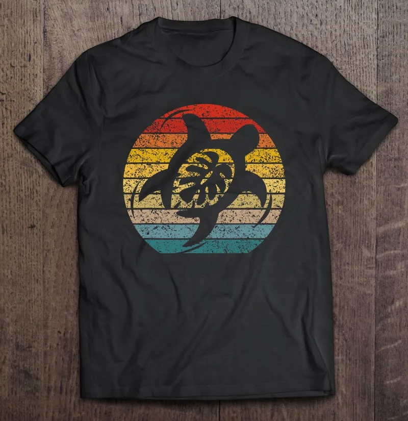 

Футболка для влюбленных гавайской Племенной черепахи, ретро футболка с графическим рисунком, футболка, Мужская одежда, Мужской Топ, эстетич...