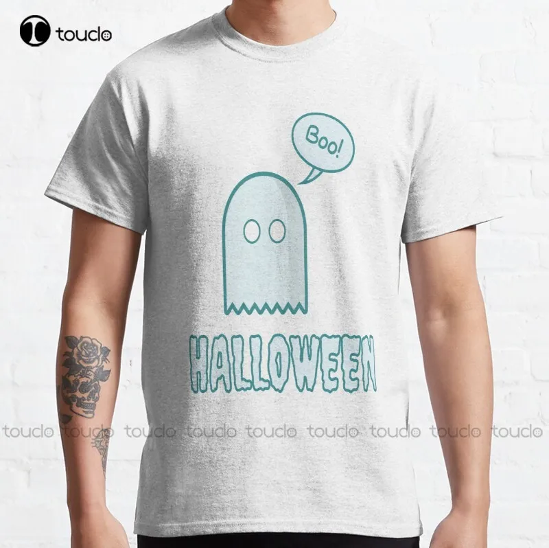 

New Boo Shirt - Boo Halloween Ghost Shirt - Ghost Shirt Classic T-Shirt Pride Shirt Cotton Tee Shirts Xs-5Xl Streetwear Tshirt