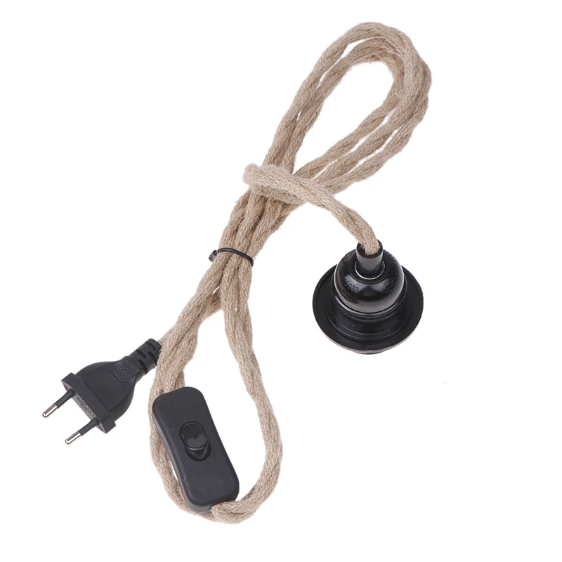 1 шт. съемная люстра E27 на пеньковой веревке 2/3/4 5 м