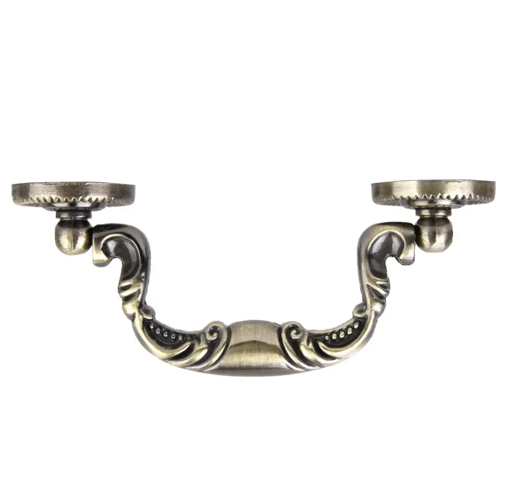 

4 pieces Brass Drawer Pulls Brass Drawer Kitchen Cabinet Dressing Table Screw Overall Length 5.04inch