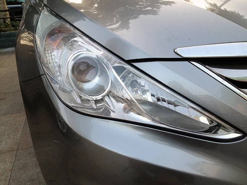 

Для Hyundai Sonata I45 YF 2011 2012 2013 2014, отличный дневной свет, ультра яркий COB светодиодный комплект с ангельскими глазами, кольца Halo