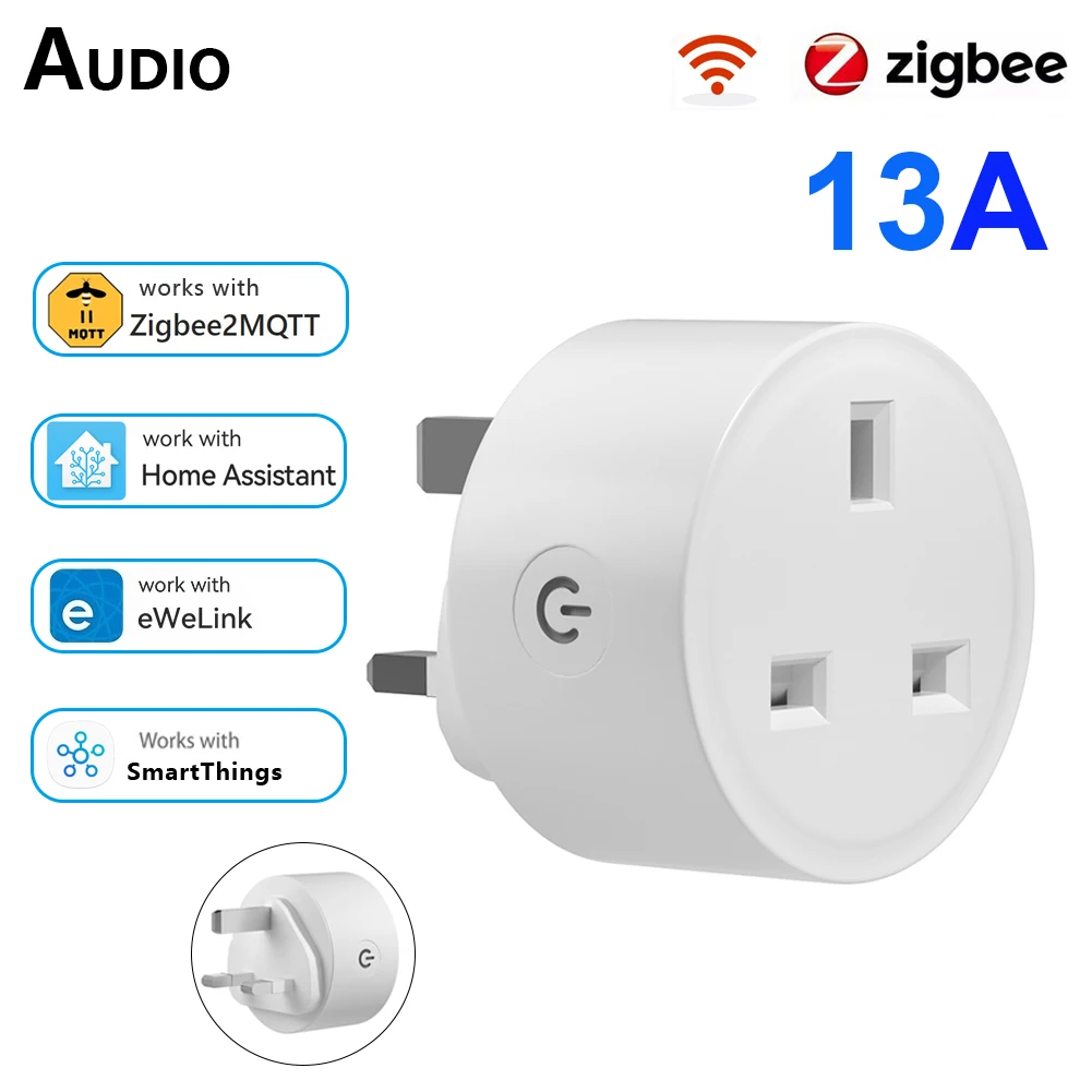 

Смарт-розетка Ewelink Zigbee 3,0, 13 а, с поддержкой Alexa,Zigbee2mqtt