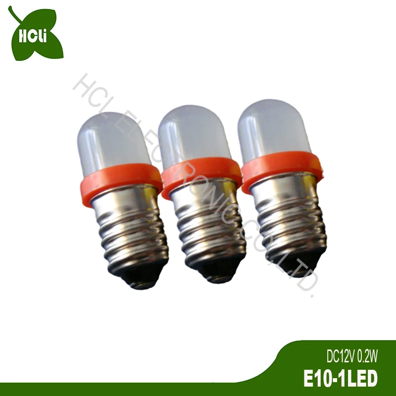 Высококачественные светодиодные лампы постоянного тока 3 в 4 5 6 В 12 24 E10 матовые